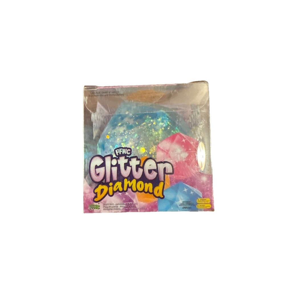 Glitter Diamond Blue Squishy Sensory Fidget Toy Super Rare Viral‎ New